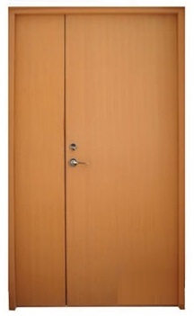 木質防火門（雙扇對開）